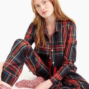 J. Crew Plaid Pajama Set Smal